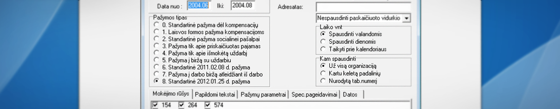 Darbo uzmokescio atlyginimu apskaitos programa pagal VSAFAS pavyzdys